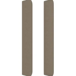 Wezgłowie Taupe 93 x 16 x 118/128 cm Tkanina vidaXL