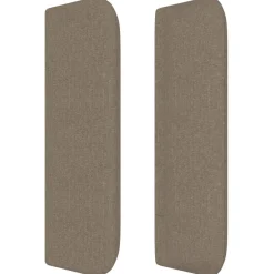 Wezgłowie Taupe 103 x 16 x 78/88 cm Tkanina vidaXL