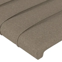 Wezgłowie Taupe 103 x 16 x 78/88 cm Tkanina vidaXL