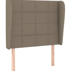 Wezgłowie Taupe 93 x 23 x 118/128 cm Tkanina vidaXL