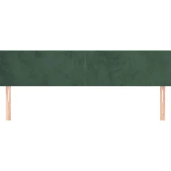 Wezgłowie Zielony 160 cm Aksamit Low vidaXL