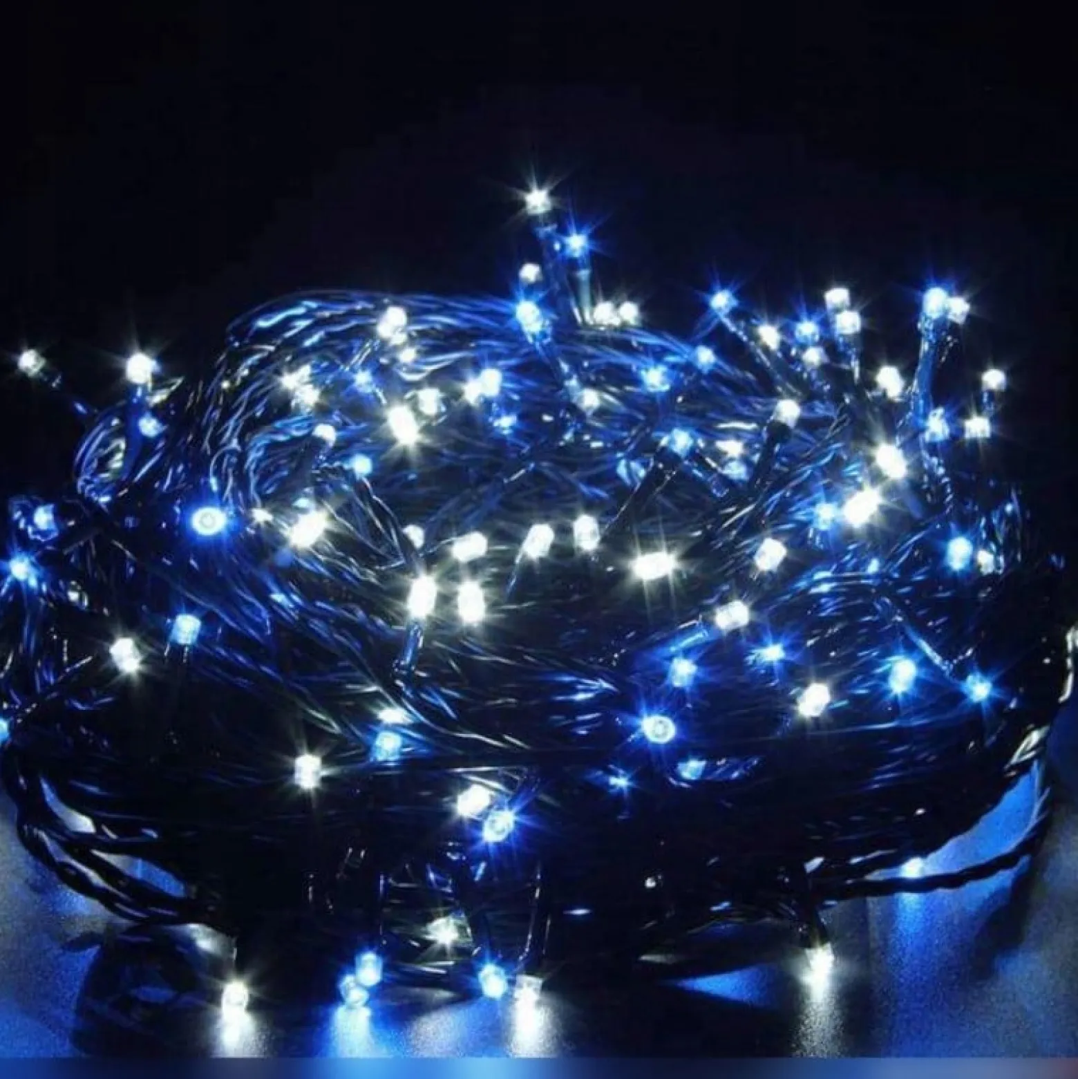Światełka lampki LED 500 NIEBIESKI, FLASH BIAŁY 7781