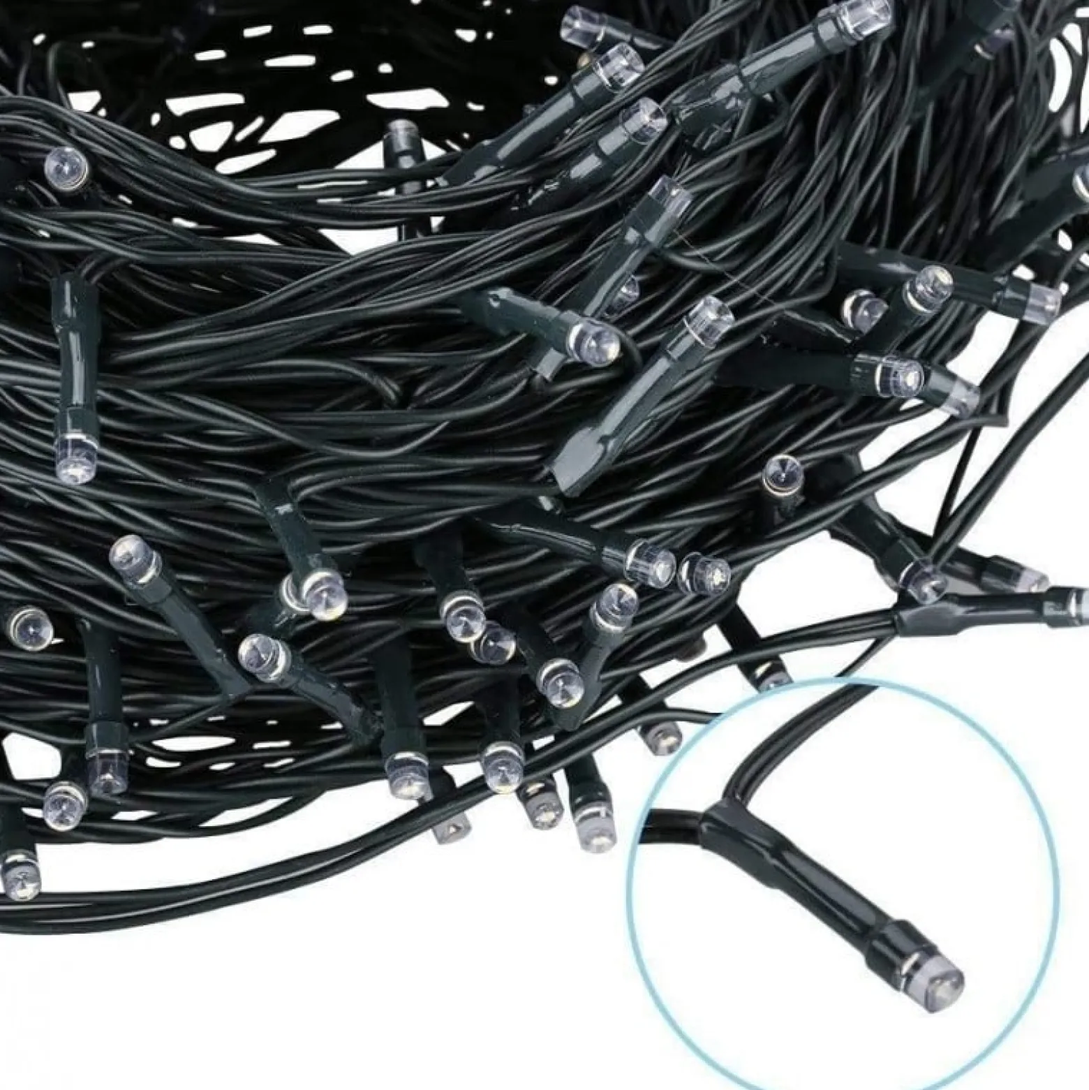 Światełka lampki LED 500 NIEBIESKI, FLASH BIAŁY 7781