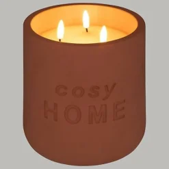 ŚWIECZKA LED So Cosy terracotta BETONOWA na baterie