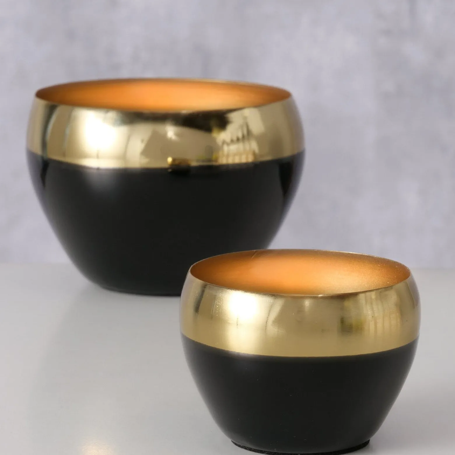 Świeczniki metalowe na tealight MALVA, Ø 8-12 cm