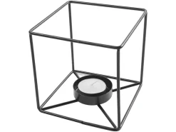 Świecznik metalowy 11 cm czarny