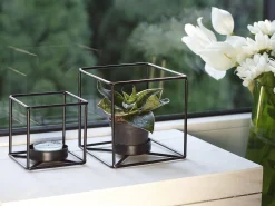 Świecznik metalowy 11 cm czarny