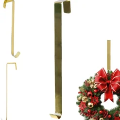 Wieszak na wianek metalowy złoty 30 cm