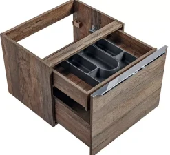 Wisząca szafka pod umywalkę dąb vintage - Xyren