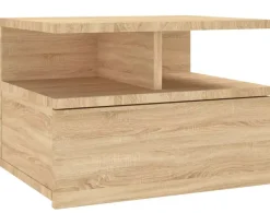 Wisząca szafka nocna z szufladą dąb sonoma - Aveno