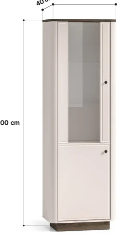 Witryna 65 cm na alkohol VILANO do salonu kaszmir
