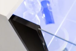 Witryna Szklana Regał Salon Dąb Wotan z Półkami LED 192x60