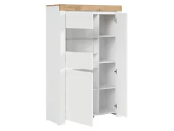 Witryna Holten 98 cm z 3 drzwiami biały połysk