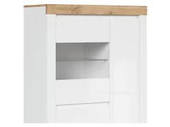 Witryna Holten 98 cm z 3 drzwiami biały połysk