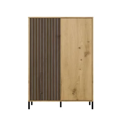 Witryna KAMARO 2DD Slim/Gładki Dąb Artisan Lamele