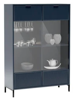 Witryna Niska LINK LS-8 indigo GRANAT UCHWYT NA KIELISZKI