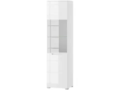 Witryna Selene 50 cm z drzwiami biała