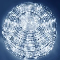Wąż świetlny 240 Led biały zimny 10m z programatorem IP44