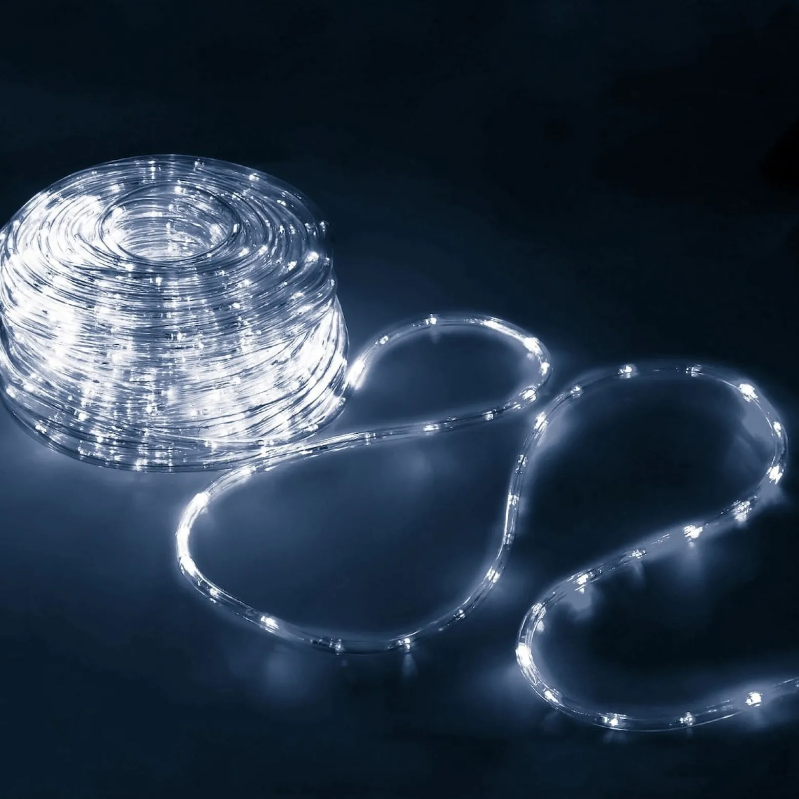Wąż świetlny 240 Led biały zimny 10m z programatorem IP44