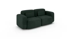 Wygodna sofa 2 osobowa ORCHID zielona sofa modułowa do salonu