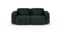 Wygodna sofa 2 osobowa ORCHID zielona sofa modułowa do salonu
