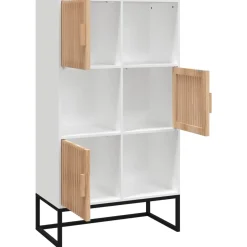 Wysoka szafka Biały Materiał drewnopochodny vidaXL