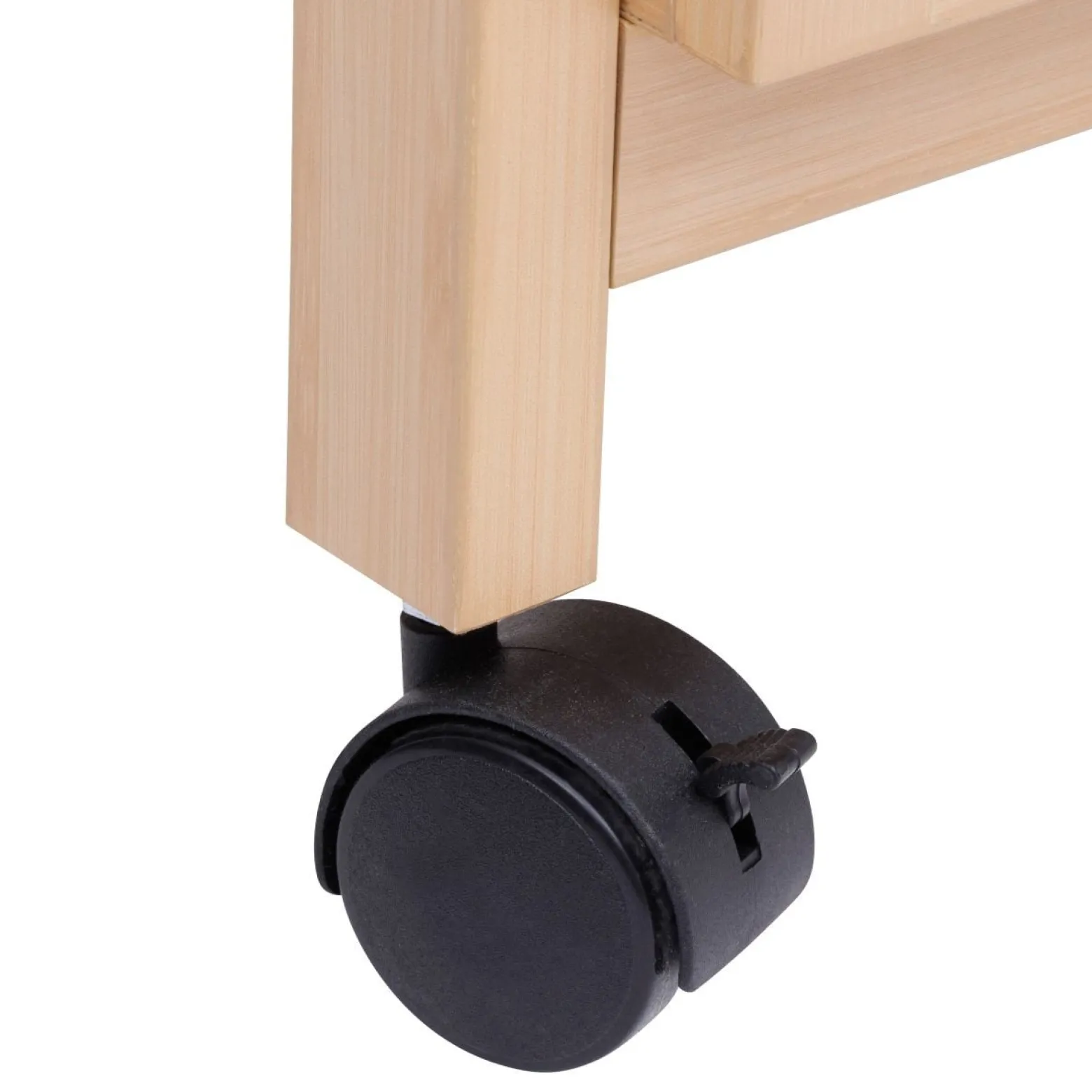 Wózek łazienkowy mobilny Cane beżowy MDF organizer na kółkach 3 półki