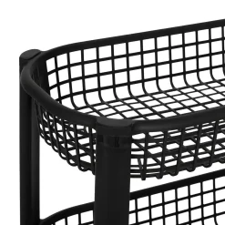Wózek kuchenny na kółkach BASKET, plastikowy, 46,5 x 25,5 x 79 cm