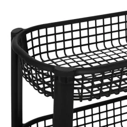 Wózek kuchenny na kółkach BASKET, plastikowy, 46,5 x 25,5 x 79 cm