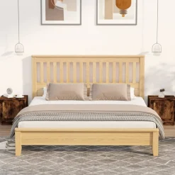 2x Szafka Nocna Stolik Komoda Brązowa z Drzwiami Do Sypialni 44x35x45 cm