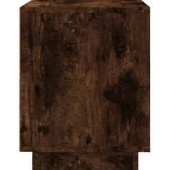 2x Szafka Nocna Stolik Komoda Brązowa z Drzwiami Do Sypialni 44x35x45 cm