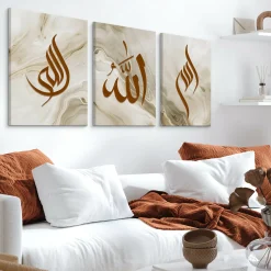 3x Obraz Set Islamskie Znaki Glamour 30x40cm