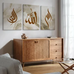 3x Obraz Set Islamskie Znaki Glamour 30x40cm