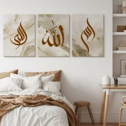 3x Obraz Set Islamskie Znaki Glamour 30x40cm