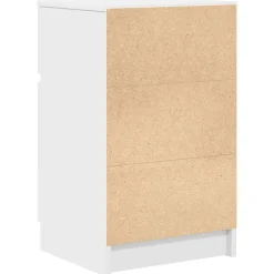 2x Szafka Nocna Biała Komoda Stolik Półka Nocna Do Sypialni 39x35x65 cm