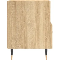 2x Szafka Nocna Stolik Komoda Brązowa z Szufladą Do Sypialni 40x35x47,5 cm