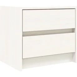 2x Szafka Nocna Stolik Komoda Biała z Szufladą Do Sypialni 40x31x35,5 cm