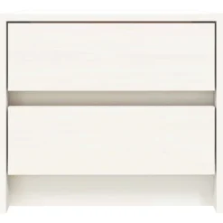 2x Szafka Nocna Stolik Komoda Biała z Szufladą Do Sypialni 40x31x35,5 cm