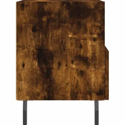 2x Szafka Nocna Stolik Komoda Brązowa z Szufladą Do Sypialni 40x35x47,5 cm