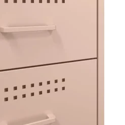 2x Szafka Nocna Stolik Komoda Różowa z Szufladą z Regulowanymi Nóżkami Do