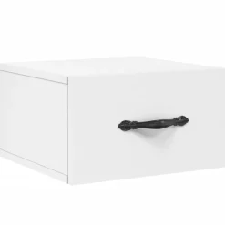 2x Szafka Nocna Wisząca Biała Komoda Stolik Nocny Do Sypialni 35x35x20 cm