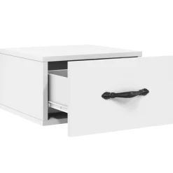 2x Szafka Nocna Wisząca Biała Komoda Stolik Nocny Do Sypialni 35x35x20 cm