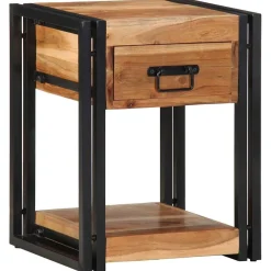2x Szafka Nocna z Drewna z Odzysku Komoda Stolik Do Sypialni 40 x 35 x 50