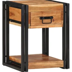 2x Szafka Nocna z Drewna z Odzysku Komoda Stolik Do Sypialni 40 x 35 x 50