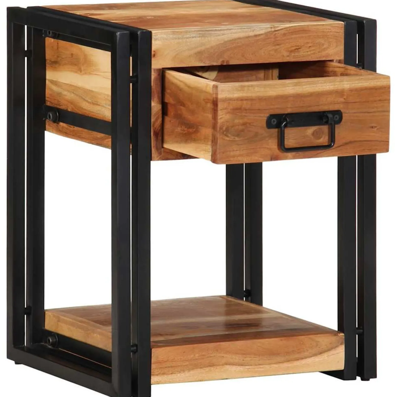 2x Szafka Nocna z Drewna z Odzysku Komoda Stolik Do Sypialni 40 x 35 x 50