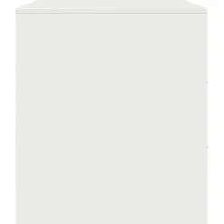 2x Szafka Pod Telewizor Półka Stolik RTV Biały Stal 67x39x44 cm