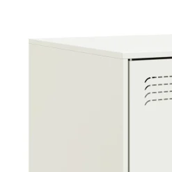 2x Szafka Pod Telewizor Półka Stolik RTV Biały Stal 67x39x44 cm