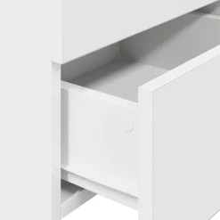 2x 2x Szafka Nocna Komoda Biała Stolik Półka Nocna Do Sypialni 40x36.5x62