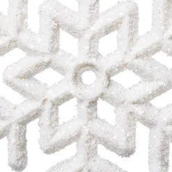Zawieszki choinkowe białe śnieżynki na choinkę 10 cm 12 szt.