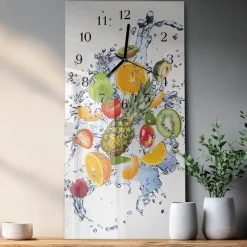 Zegar na ścianę 30x60 Owoc nowoczesny na ścianę